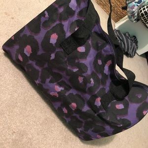 Purple Cheetah Print Duffel Bag